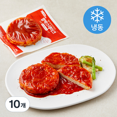 허닭 촉촉한 닭가슴살 함박스테이크 & 토마토소스 (냉동), 110g, 10개, 1개입