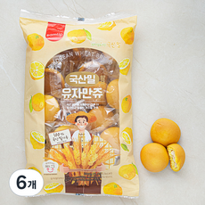 삼립 국산밀 함유 유자 만쥬, 20g, 15개입, 6개