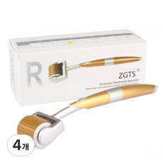 ZGTS MTS 더마 페이스롤러 1.5mm, 혼합색상, 4개