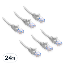 Anyport CAT5.E UTP網路傳輸線 1m, 그레이, 24개