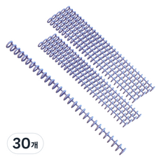 30孔活頁夾活頁環, 12mm, 30個, 紫色