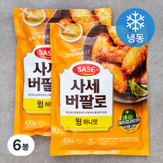 사세 버팔로 윙 허니맛 (냉동), 420g, 6봉