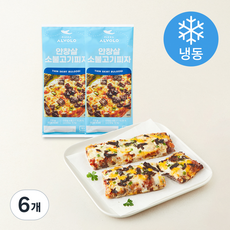 피자알볼로 안창살 소불고기 피자 (냉동), 115g, 6개, 1개입