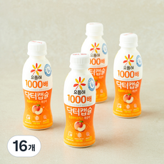 닥터캡슐 빙그레 요플레 프로텍트 요구루트 복숭아, 16개, 1개입, 130ml