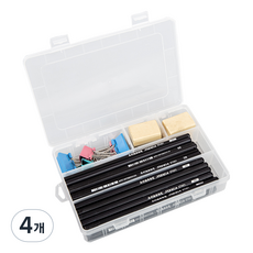 ARYKO 筆工具箱 type1, 透明, 4個