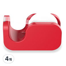 에이플럼 테이프 디스펜서, 레드, 4개