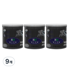 헬스면봉 코튼 면 멸균 원통형 흑색 종이 면봉, 200개입, 9개