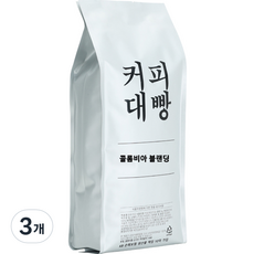 Kopidaeppang 哥倫比亞感官綜合咖啡豆, 1kg, 3個, 原豆(未研磨)