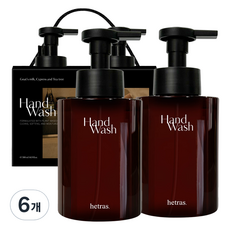 hetras. 香氛泡沫洗手乳 濟州思連伊林蔭道, 515ml, 6個
