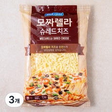 리치골드 모짜렐라 슈레드 치즈, 1kg, 1개입, 3개