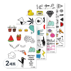 黃群通商紋身貼紙組, 2組