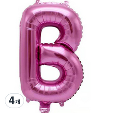 Pang Party 字母氣球 B 40cm, 紫色, 4個