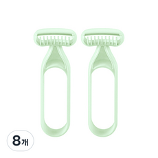 신신살롱 길어도돼 쓱싹 제모기 그린, 1개입, 8개