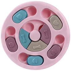 高精寵物 寵物慢食碗, 粉色, 1個