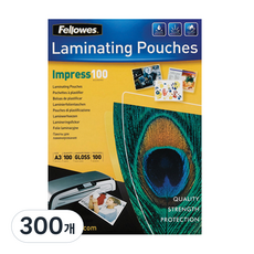 Fellowes 斐樂 100微米護貝膜, A3, 300入