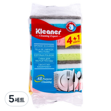 클리너 맥스 터프앤소프트 3단 수세미 5p 세트, 5세트