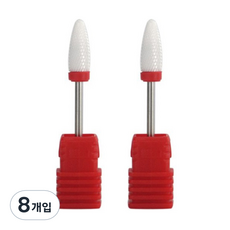 에이부 플레임 네일 드릴 비트 F, 혼합 색상, 8개