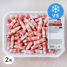 곰곰 국내산 대패 삼겹살 (냉동), 2개, 1kg