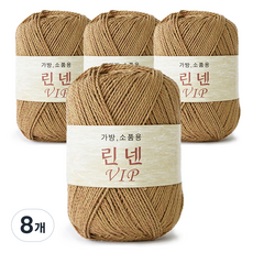 쎄비 린넨 VIP 뜨개실, 31 진한 볏짚색, 8개 31 진한 볏짚색, 8개