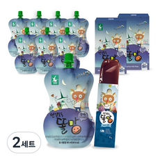 로지오가닉 안경도둑 똘망 유아 주스 80ml x 8p + 젤리 10g x 20p, 결명자 + 블루베리 혼합맛, 7가지베리 + 결명자 혼합맛, 2세트