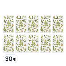 Appree 壓花貼紙, 鐵線蕨, 30個