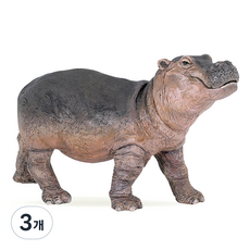 papo 小河馬公仔 50052, 3個
