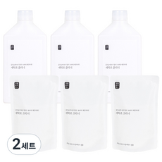 Saengong 生活工作所 洗衣槽清潔劑 液體 500ml*3入+粉狀 450g*3入, 2套