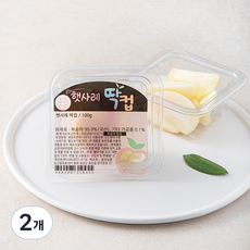 햇사레 딱컵 복숭아, 2개, 100g