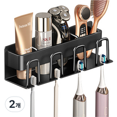 블럭마트 4구 무타공 칫솔꽂이, 랜덤발송, 2개