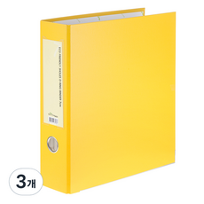 ECO Chungwoon ECO 3孔D型環活頁夾 7cm A4, 黃色, 3個