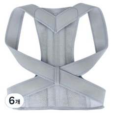 肩部腰部姿勢輔助帶 灰色, 6個