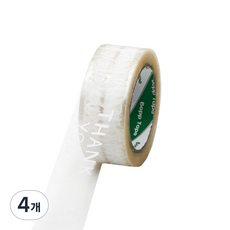 에이러블 포장용 박스테이프 45mm x 100m B0210, 11 투명로고, 4개