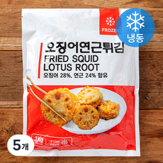 농우 오징어 연근 튀김 (냉동), 1kg, 5개