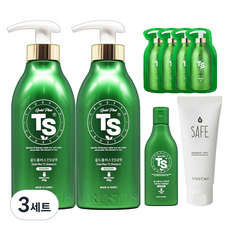 TS Gold Plus 洗髮水 500g x 2p + 100g x 1p + TS 旅行袋 x 4p + 洗手液 1p, 3套