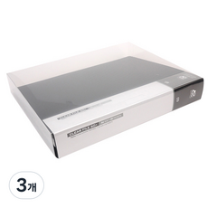 알파 칼라 클리어 A4 파일 60, 흑색, 3개