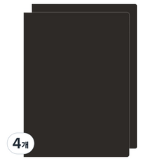 모노라이크 베이직 바인더 6공 A5, 블랙, 4개