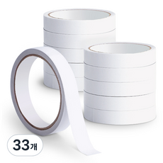 아뜰라임 자국없는 고점도 반투명 양면 테이프 12m x 18mm, 33개