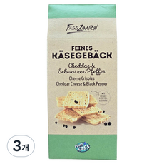 vom FASS 切達起司 & 黑胡椒起司脆片 佐酒零食, 70g, 3個