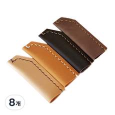 더보테가 手工縫製馬鞍針法手工皮革鉛筆套, 素面B, 8個