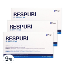 유유제약 레스퓨리 코세정용 분말 60p, 9개