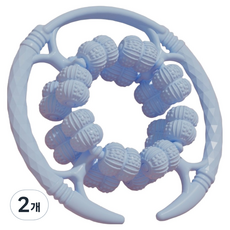 Soul Rich 圓形腿部按摩滾輪, 2個, 藍色