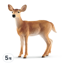schleich 史萊奇 白尾母鹿公仔 SL14819, 5個