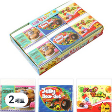 Friends 雙王橡皮擦 3款 x 4入組, 糖果, 餅乾, 果凍, 2套