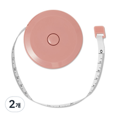 Good Frap 簡約扁平迷你捲尺 粉紅色, 150cm, 2個