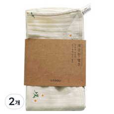 Iwooa 可水洗的乾淨抹布, 2個, 月見草