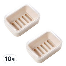 THE ZAKKA 半透明排水皂盒, 淺褐色, 10個