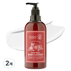 Amini 身體乳液 鮮玫瑰, 500ml, 2個