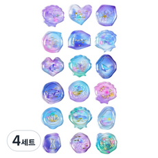 경이상점 실링왁스 스티커 18개입, D 오로라 오션, 4세트