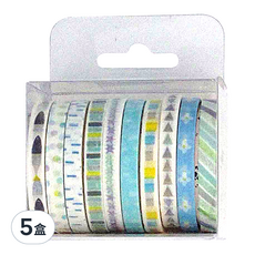 CANDY POETRY 糖詩 糖詩和紙膠帶 5 x 2mm 10個, 天天天藍, 5盒