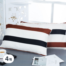 홍시유통 싱글 더블 가정 기숙사 베개커버 솜포함, 타입22, 4개